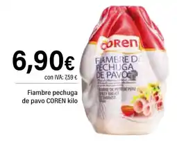 Cash Ifa COREN Fiambre pechuga de pavo oferta