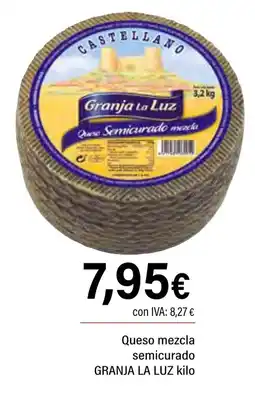 Cash Ifa GRANJA LA LUZ Queso mezcla semicurado oferta