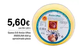 Cash Ifa ANDOLINA Queso D.O Arzúa-Ulloa aproximado pieza oferta