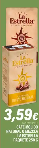 Cash Ifa LA ESTRELLA PAQUETE Café molido natural o mezcla oferta