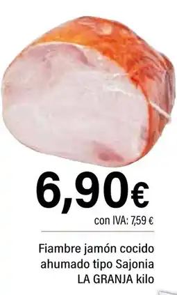 Cash Ifa LA GRANJA Fiambre jamón cocido ahumado tipo Sajonia oferta