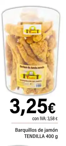 Cash Ifa TENDILLA Barquillos de jamón oferta