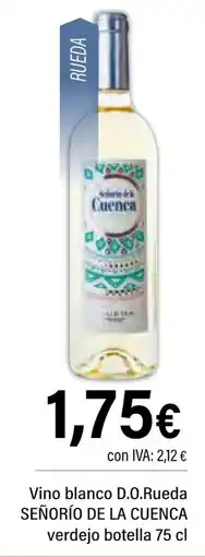 Cash Ifa SEÑORÍO DE LA CUENCA Vino blanco D.O.Rueda verdejo oferta