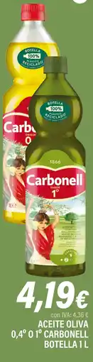 Cash Ifa CARBONELL Aceite oliva 0,4° 0 1° oferta