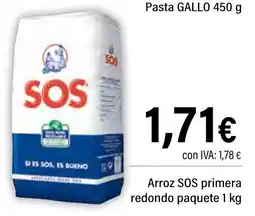 Cash Ifa SOS Arroz primera redondo paquete oferta