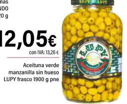 Cash Ifa LUPY Aceituna verde manzanilla sin hueso frasco oferta