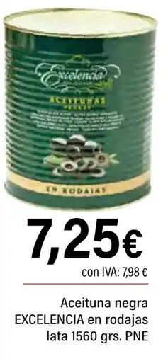 Cash Ifa EXCELENCIA Aceituna negra en rodajas oferta