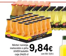Cash Ifa JUVER Néctar naranja, melocotón o piña botellín caja oferta