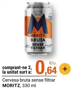 BonpreuEsclat Moritz - cervesa bruta sense filtrar oferta