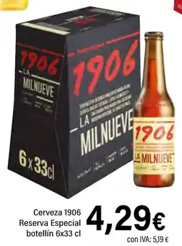Cash Ifa 1906 Cerveza Reserva Especial botellín oferta