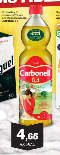TOP Cash & Carry CARBONELL Oli d'oliva 1° intens, 0,4° suau o extrasuau mescla oferta