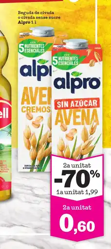 TOP Cash & Carry ALPRO Beguda de civada o civada sense sucre oferta