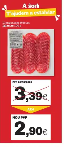 TOP Cash & Carry IGLESIAS Llonganissa ibèrica oferta