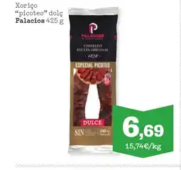 TOP Cash & Carry PALACIOS Xoriço picoteo dolç oferta