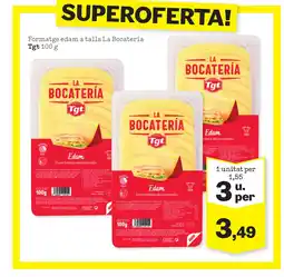TOP Cash & Carry TGT Formatge edam a talls La Bocatería oferta