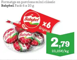 TOP Cash & Carry BABYBEL Formatge en porcions mini clàssic oferta