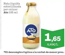 TOP Cash & Carry ATO Nata líquida esterilitzada per cuinar oferta