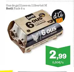 TOP Cash & Carry SORLI Ous de gallines en llibertat M oferta
