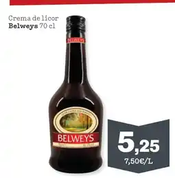 TOP Cash & Carry BELWEYS Crema de licor oferta
