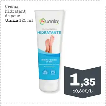 UNNIA Crema hidratant de peus