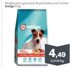 TOP Cash & Carry AMIGO Menjar per a gos mini de pollastre, xai i arròs oferta