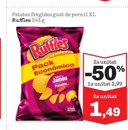 TOP Cash & Carry RUFFLES Patates fregides gust de pernil XL oferta