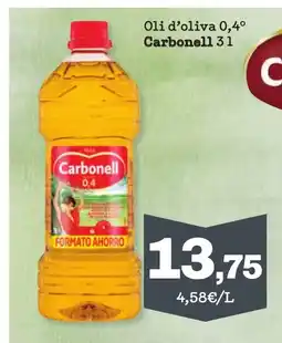 TOP Cash & Carry CARBONELL Oli d'oliva 0,4° oferta