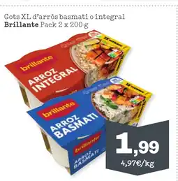 TOP Cash & Carry BRILLANTE Gots XL d'arròs basmati o integral oferta