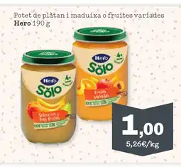 TOP Cash & Carry HERO Potet de plàtan i maduixa o fruites variades oferta