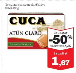 TOP Cash & Carry CUCA Tonyina clara en oli d'oliva oferta