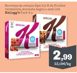 TOP Cash & Carry KELLOGG'S Barretes de cereals Special K de fruites vermelles, xocolata negra o amb llet oferta