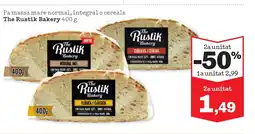 TOP Cash & Carry THE RUSTIK BAKERY Pa massa mare normal, integral o cereals oferta