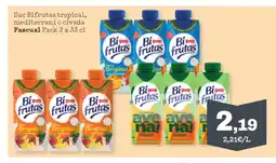 TOP Cash & Carry PASCUAL Suc Bifrutas tropical, mediterrani o civada oferta