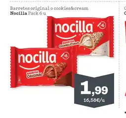 TOP Cash & Carry NOCILLA Barretes original o cookies&cream oferta
