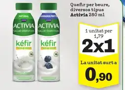 TOP Cash & Carry ACTIVIA Quefir per beure, diversos tipus oferta