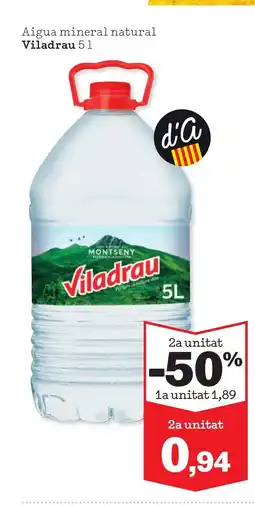 TOP Cash & Carry VILADRAU Aigua mineral natural oferta