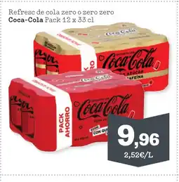 TOP Cash & Carry COCA COLA Refresc de cola zero o zero zero oferta