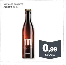 TOP Cash & Carry MAHOU Cervesa reserva oferta