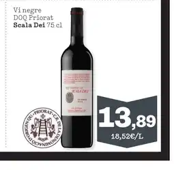 TOP Cash & Carry SCALA DEI Vi negre DOQ Priorat oferta