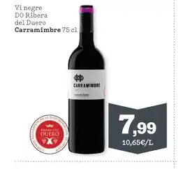 TOP Cash & Carry CARRAMIMBRE Vi negre DO Ribera del Duero oferta