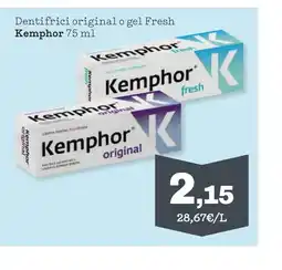 TOP Cash & Carry KEMPHOR Dentifrici original o gel Fresh oferta