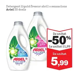 TOP Cash & Carry ARIEL Detergent líquid frescor abril o sensacions oferta
