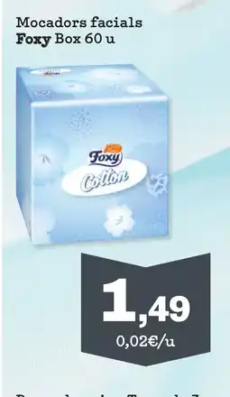 TOP Cash & Carry FOXY Mocadors facial oferta