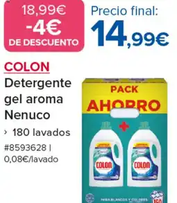 Costco COLON Detergente gel aroma Nenuco oferta