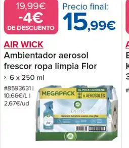 Costco AIR WICK Ambientador aerosol frescor ropa limpia Flor oferta