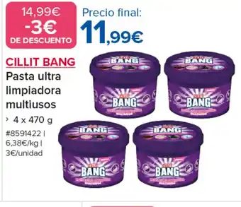Costco CILLIT BANG Pasta ultra limpiadora multiusos oferta