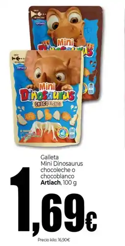 Unide Market ARTIACH Galleta Mini Dinosaurus chocoleche o chocoblanco oferta