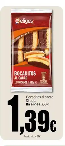 Unide Market IFA ELIGES Bocaditos al cacao oferta