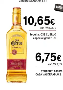 Cash Ifa JOSE CUERVO Tequila especial gold oferta