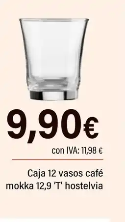 Cash Ifa Caja 12 vasos café mokka 12,9 'T' hostelvia oferta